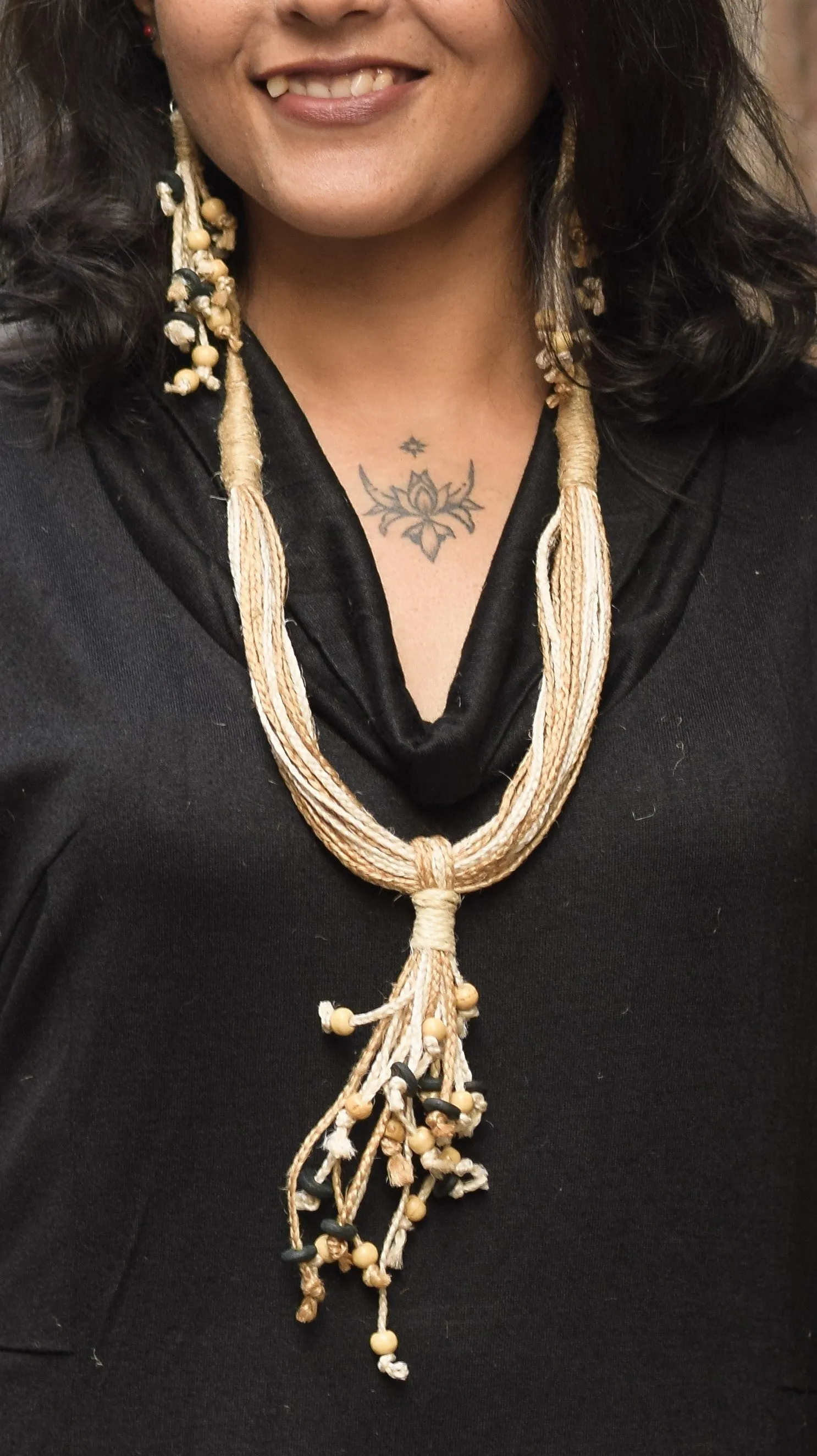 Amoda Jute Necklace & Earrings set