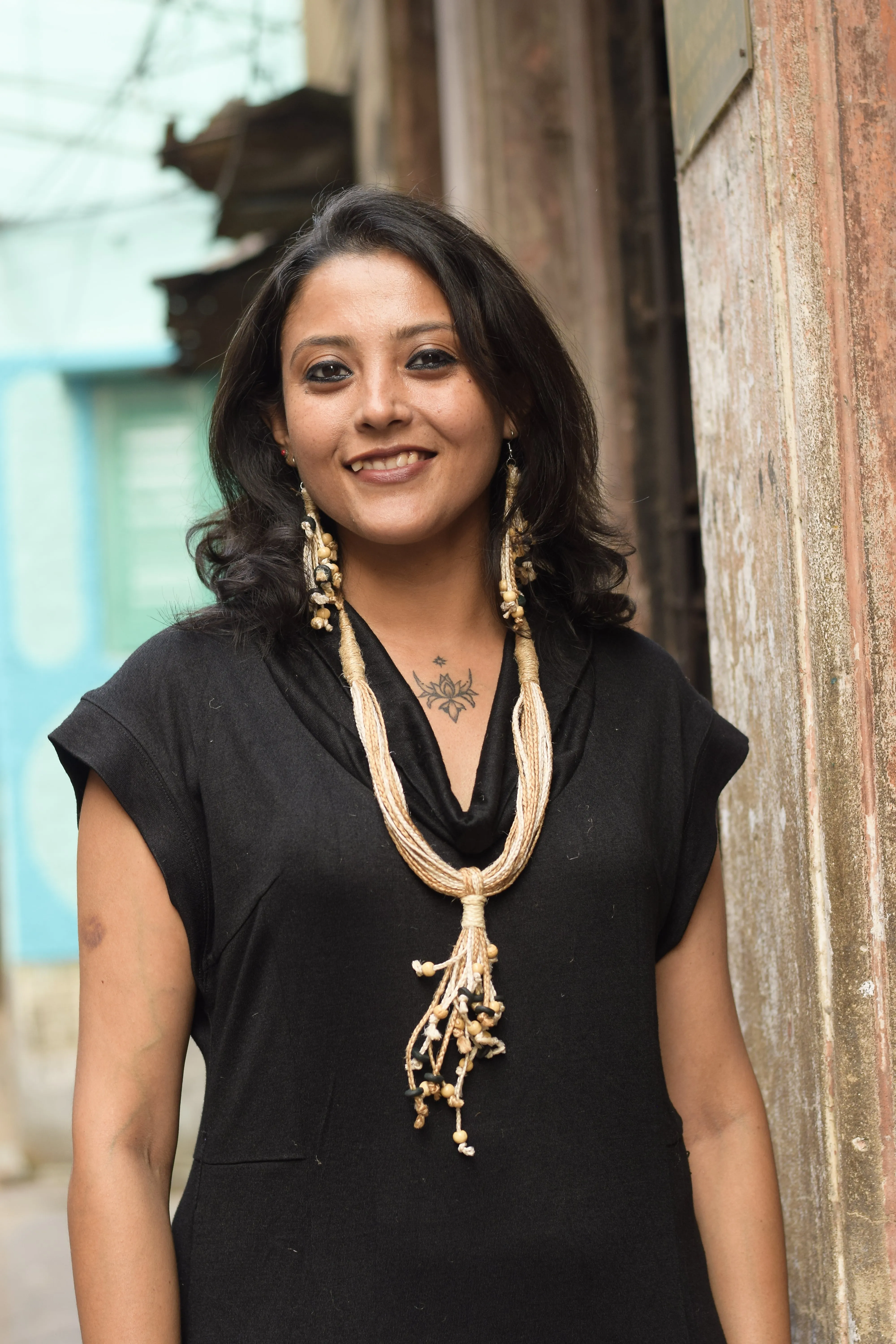 Amoda Jute Necklace & Earrings set