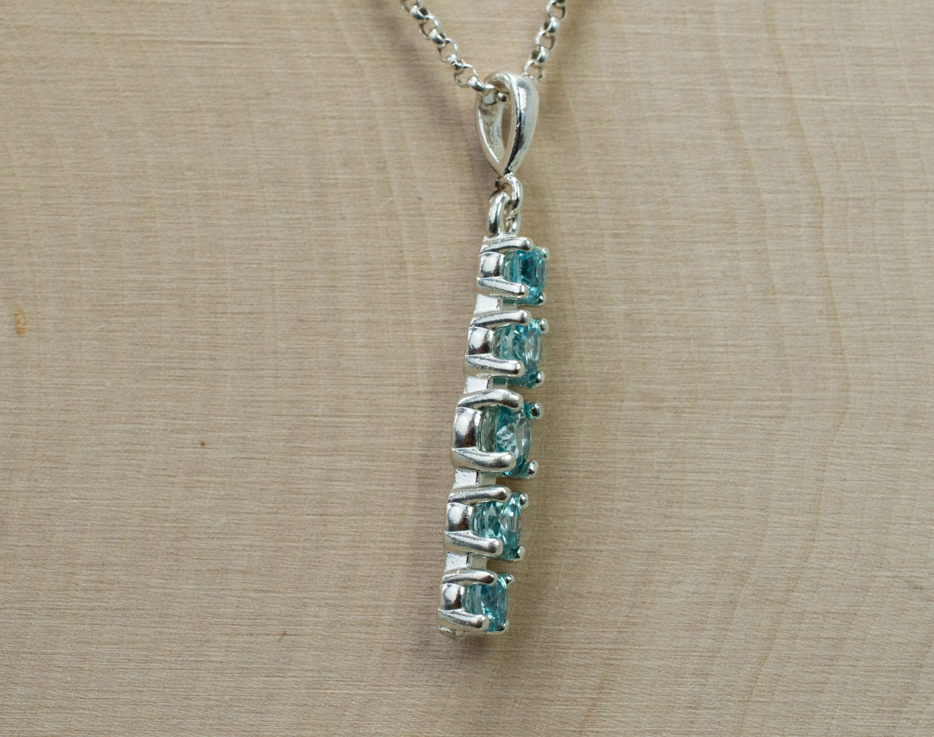 Blue Zircon Pendant, Genuine Cambodia Zircon; 2.155cts