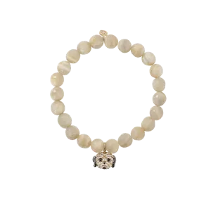 Charlie Marble Moonstone Beaded Bracelet