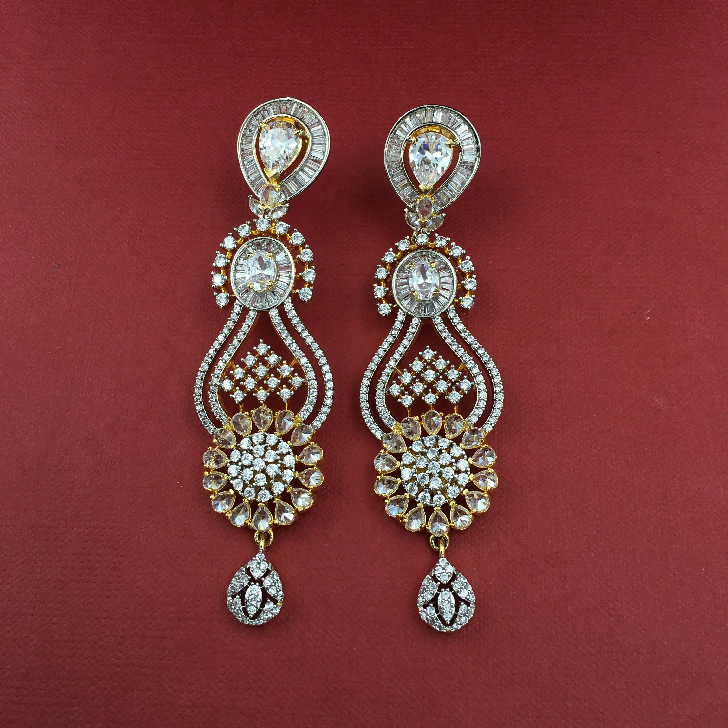Danglers Zircon/AD Earring 8836-100