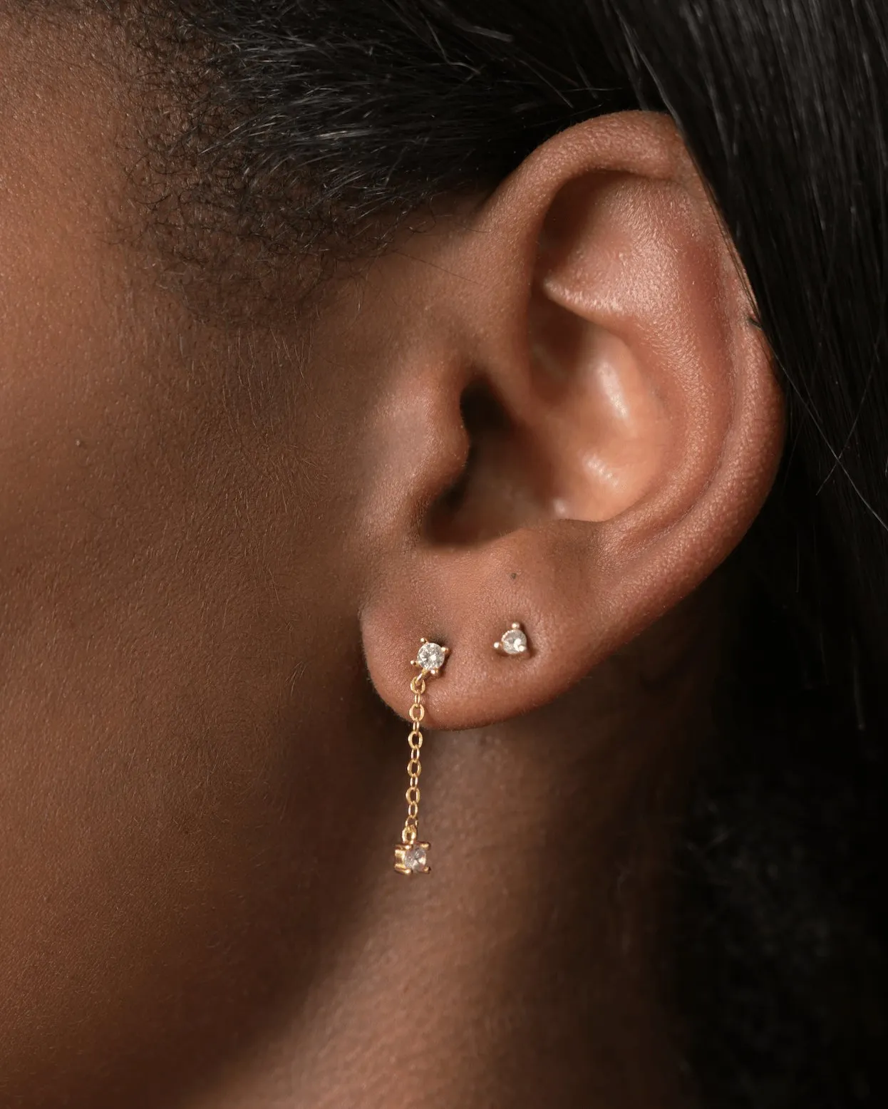 Diamante Drop Stud