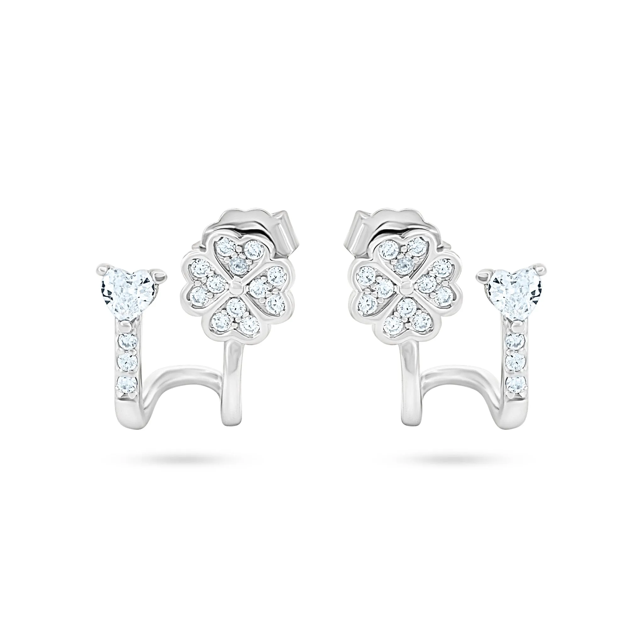 Enchanted Heart & Blossom Earrings