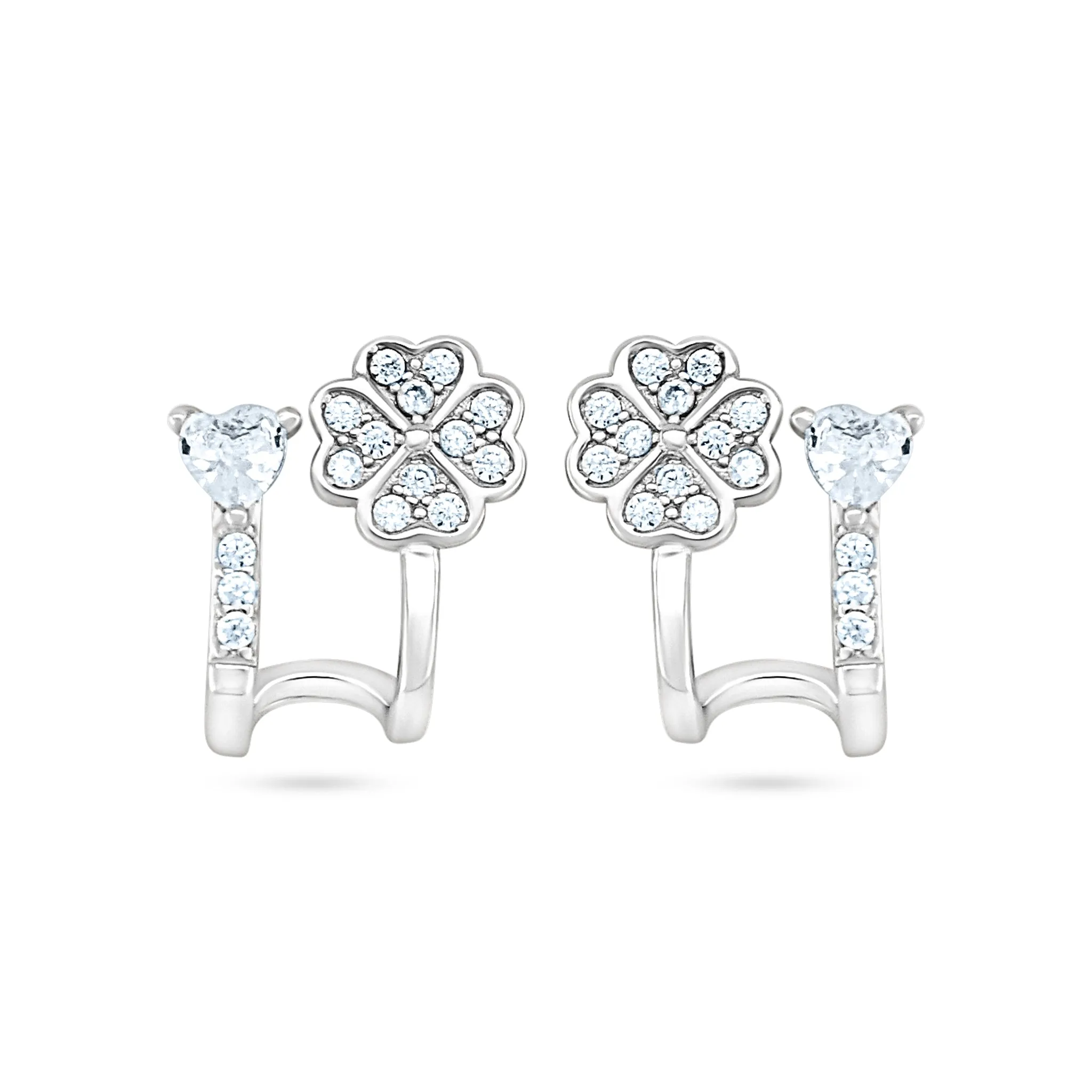Enchanted Heart & Blossom Earrings