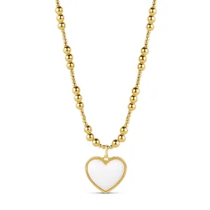 Heart of Gold Beaded Necklace