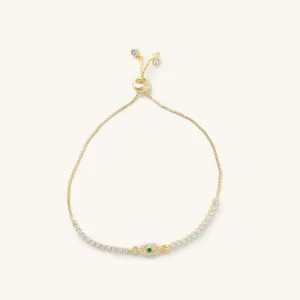 Krissy Emerald Evil Eye Slider