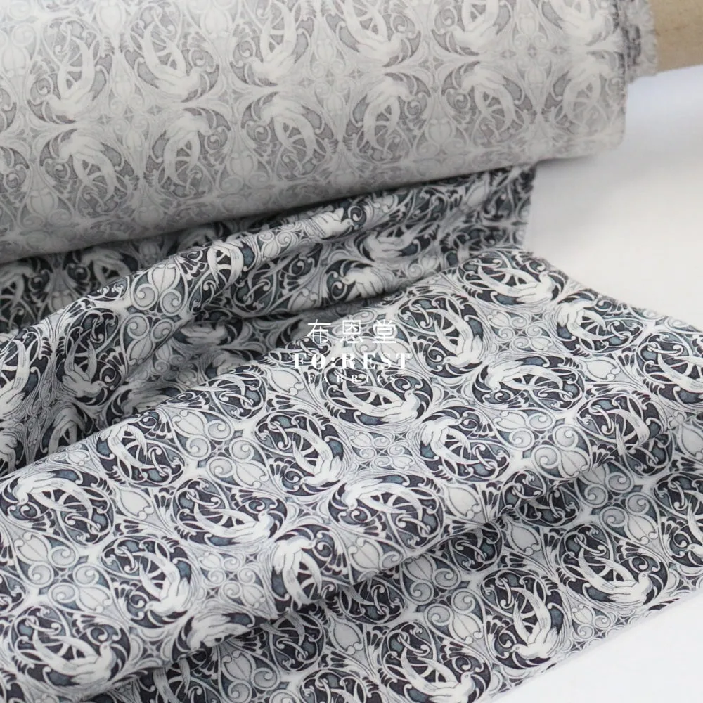 Liberty of London (Cotton Poplin Fabric) - Pewter Black
