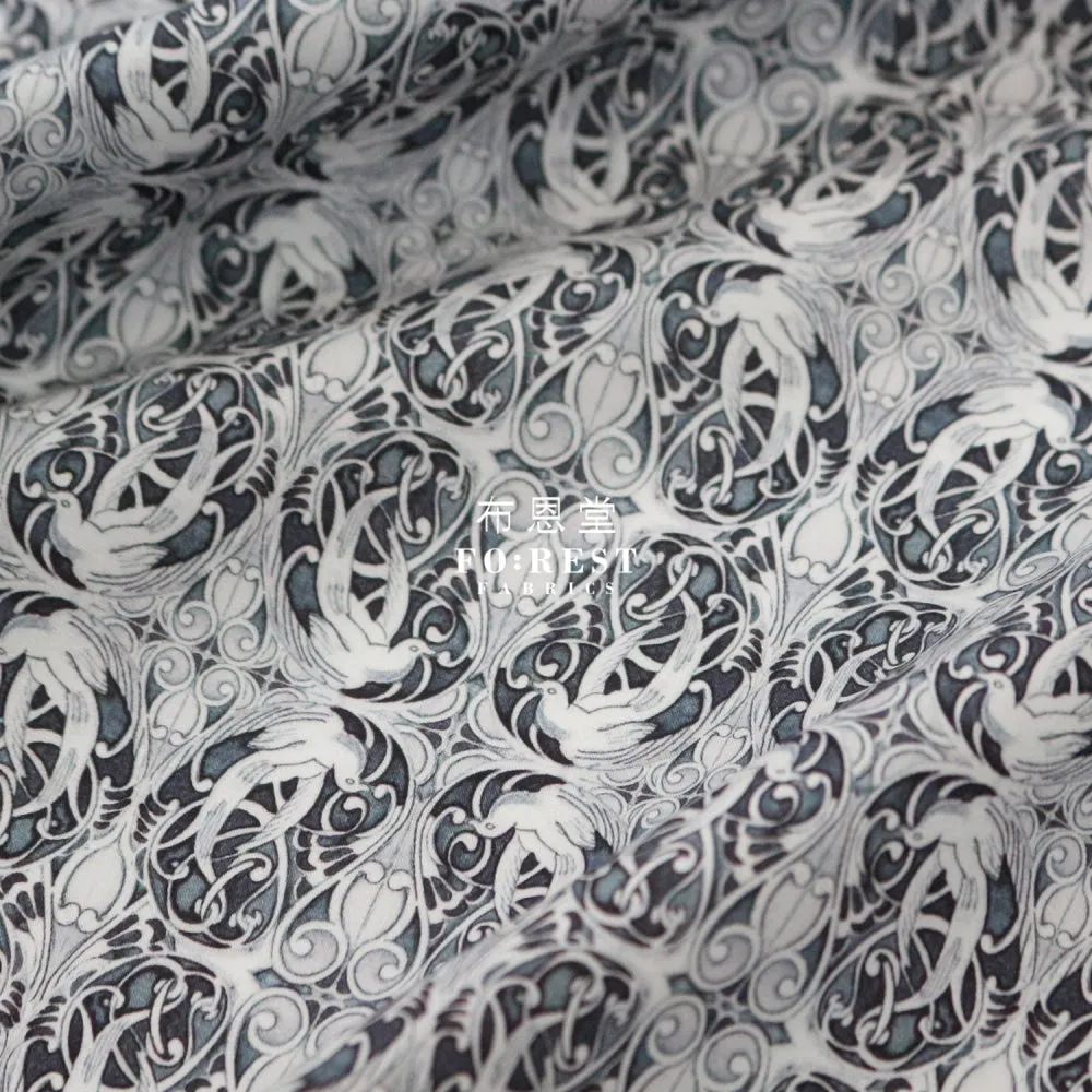 Liberty of London (Cotton Poplin Fabric) - Pewter Black