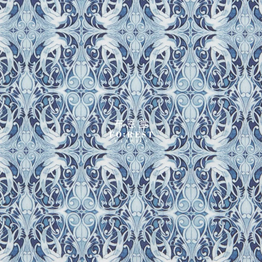 Liberty of London (Cotton Poplin Fabric) - Pewter Blue