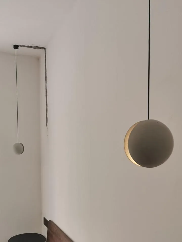 Moon Concrete Pendant Lamp