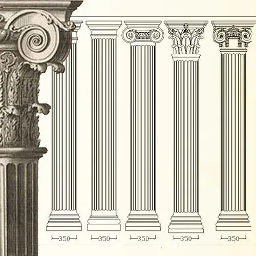 Ornamental Parts of Architecture -☆Architectural Decorative CAD Blocks☆ V.15