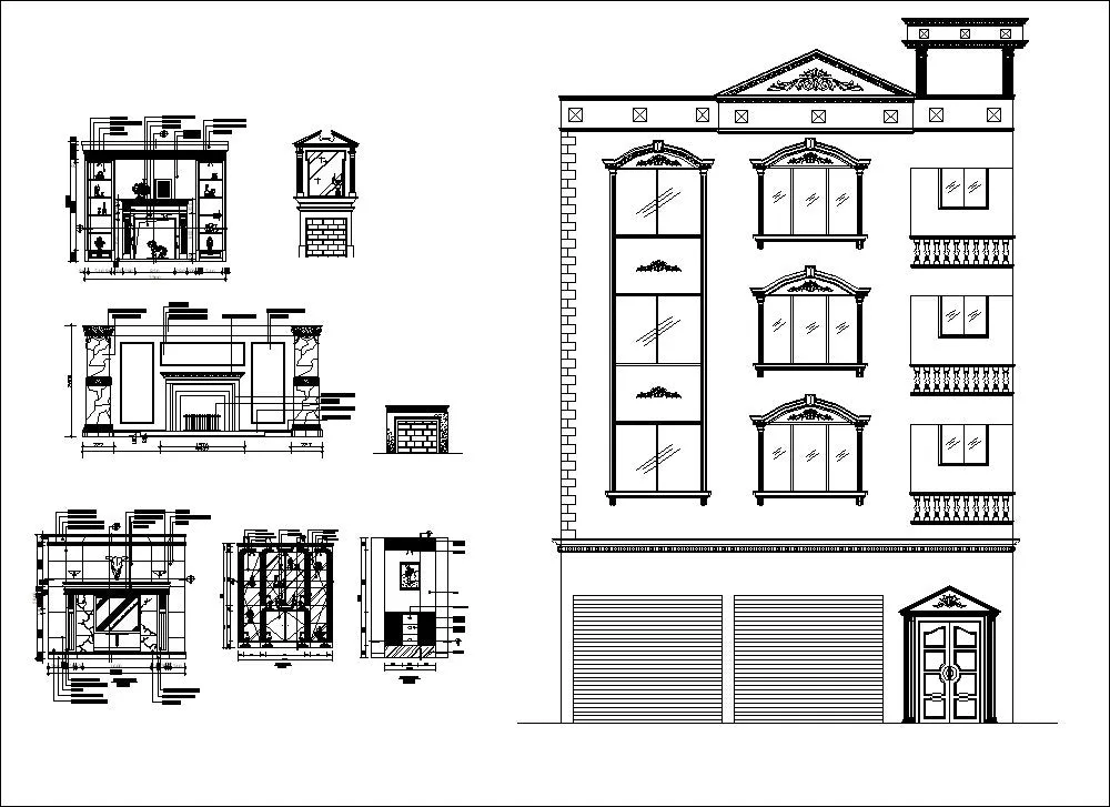 Ornamental Parts of Architecture -☆Architectural Decorative CAD Blocks☆ V.18