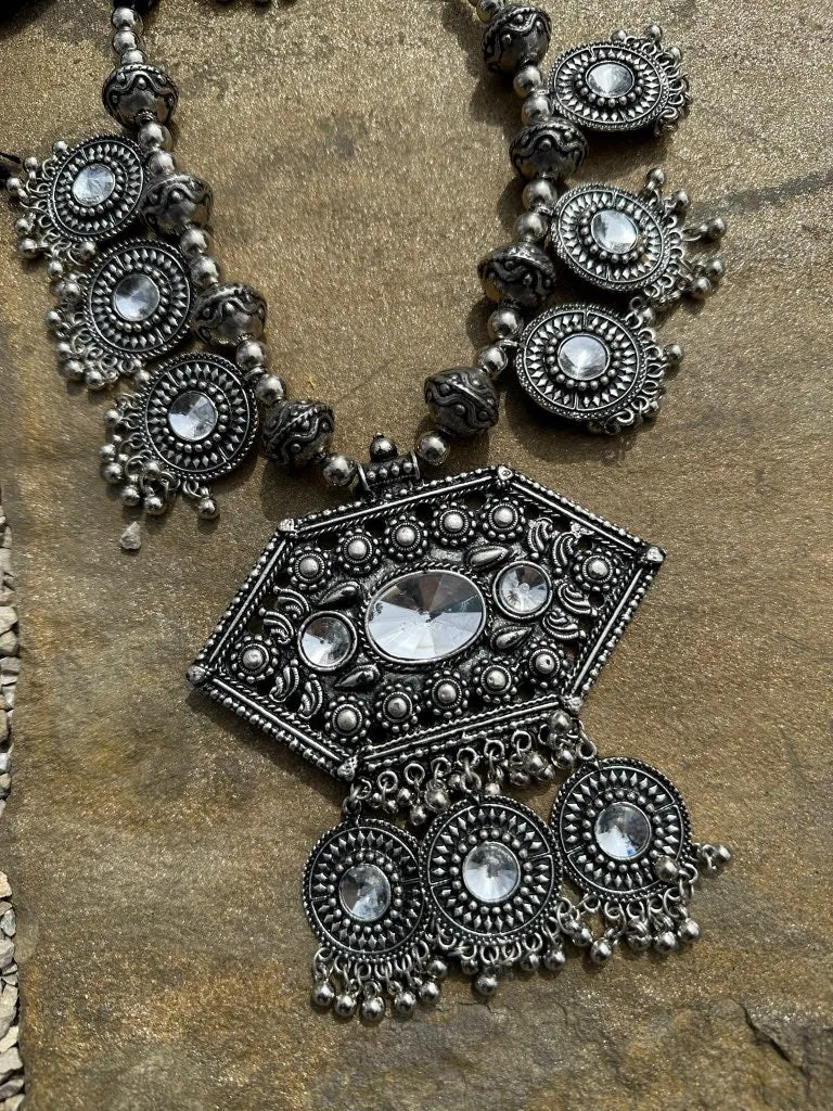 Over the Moon Necklace and Earring Set