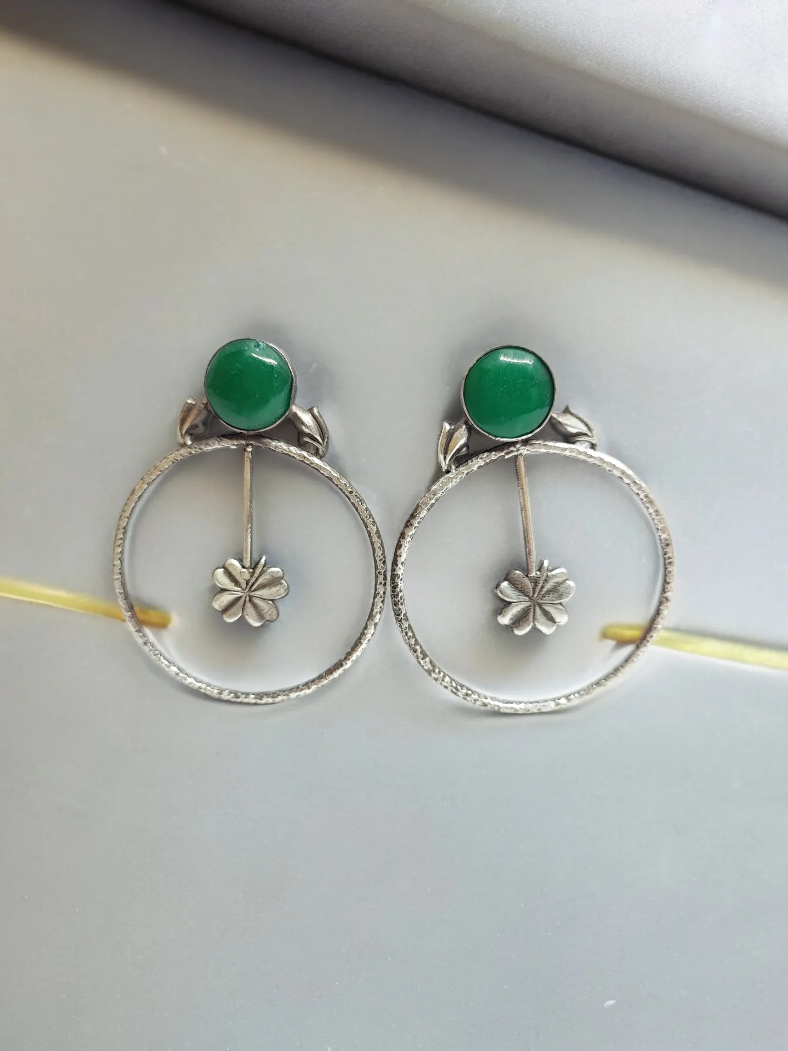 Pearlfect Colorful Geometric Artwork Earrings