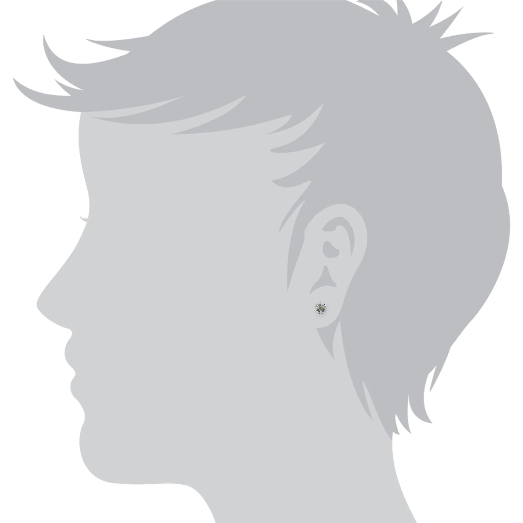 Peridot Blumen Ohrstecker in Sterling Silber