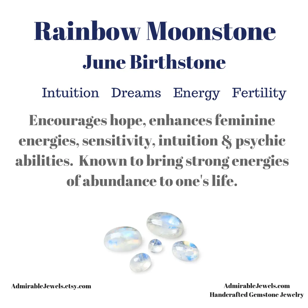 Rainbow Moonstone Heart Shape Pendant Necklace
