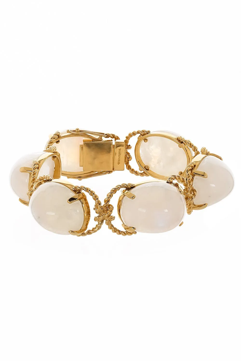 Rainbow Moonstone Pebble Bracelet