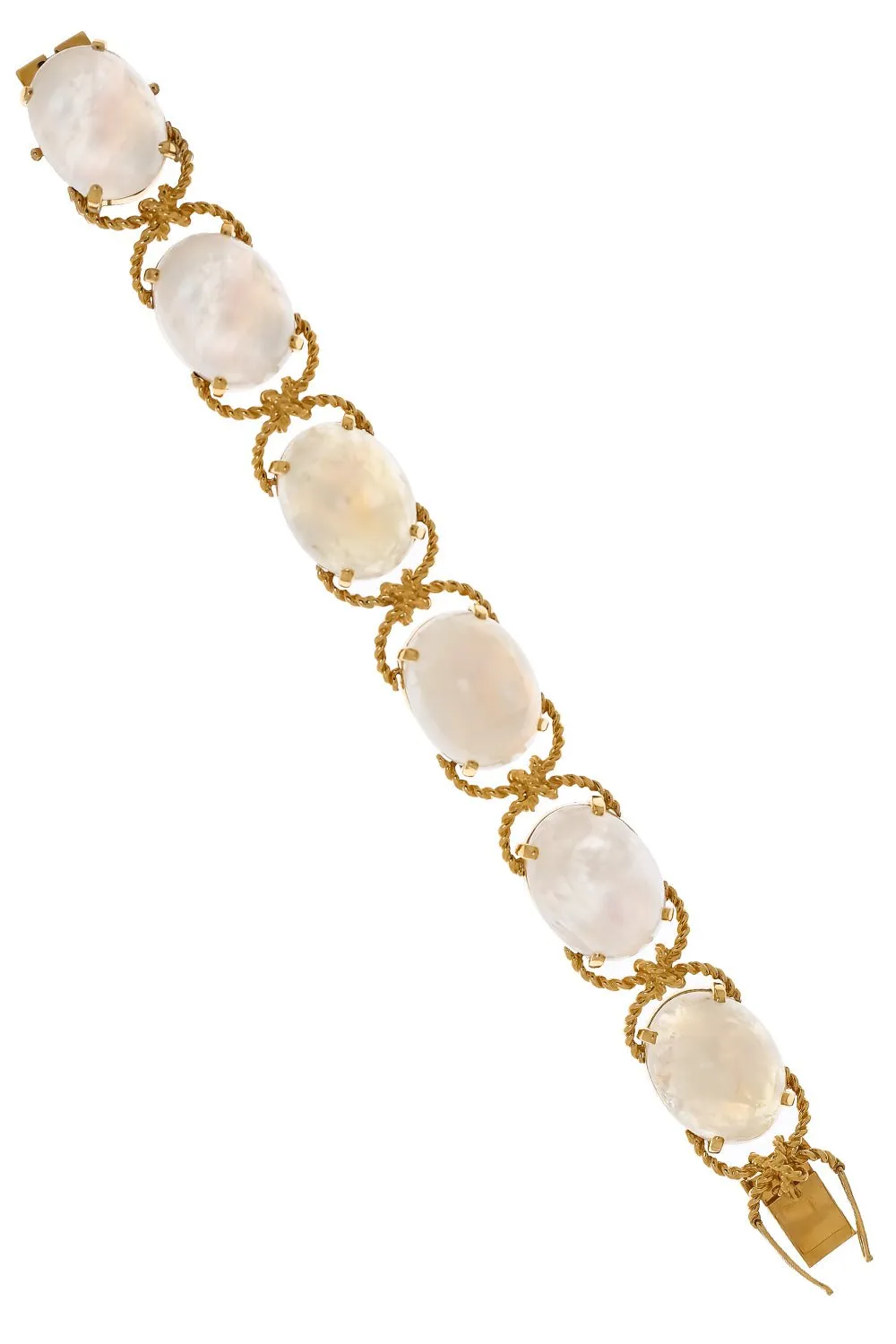 Rainbow Moonstone Pebble Bracelet