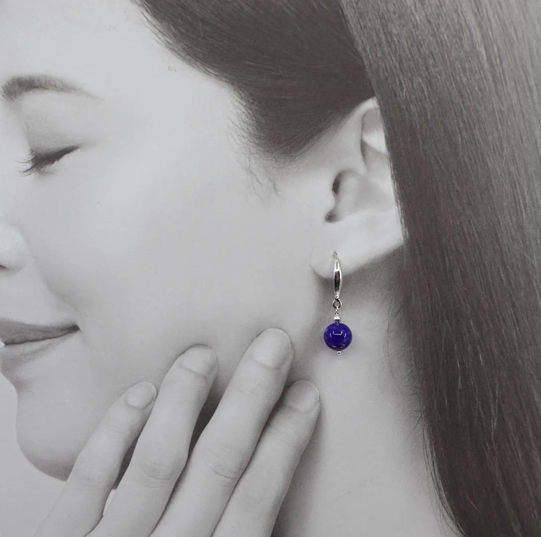 Return to Origin Beaded Lapis Necklace and Earrings Set