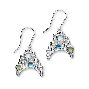 Seafoam Silver Stone Drop Earrings CE451