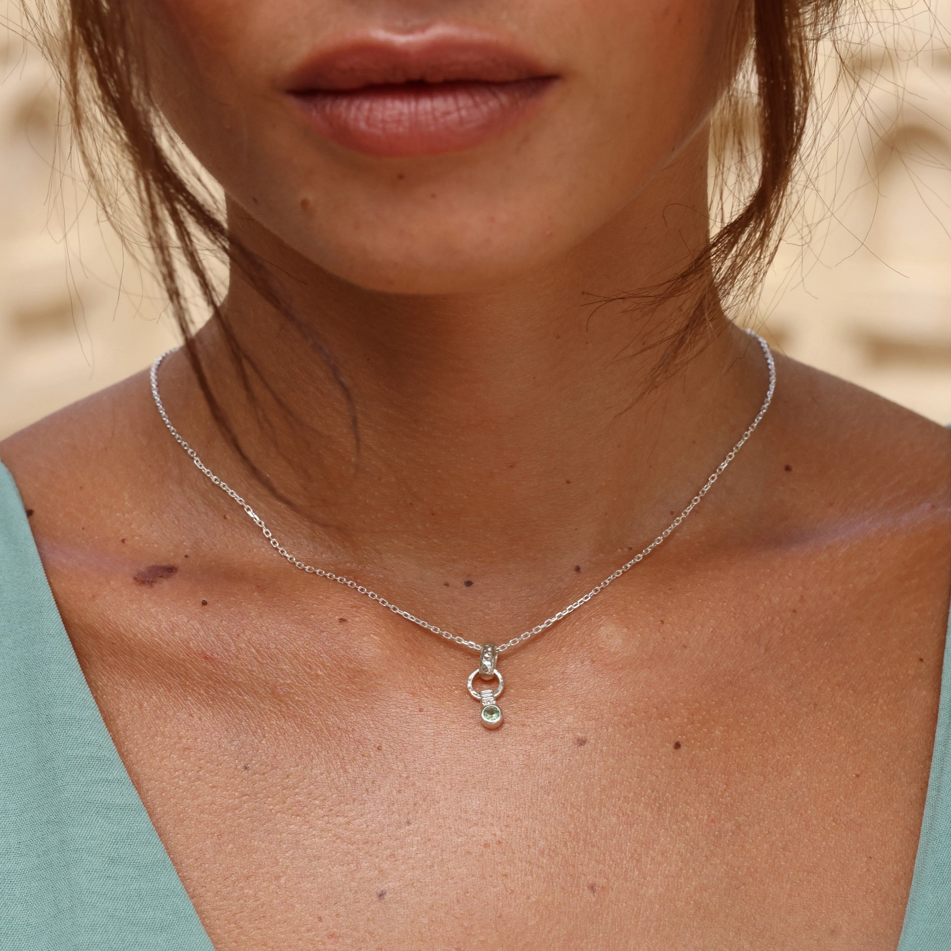 Serena Apatite Silver Necklace
