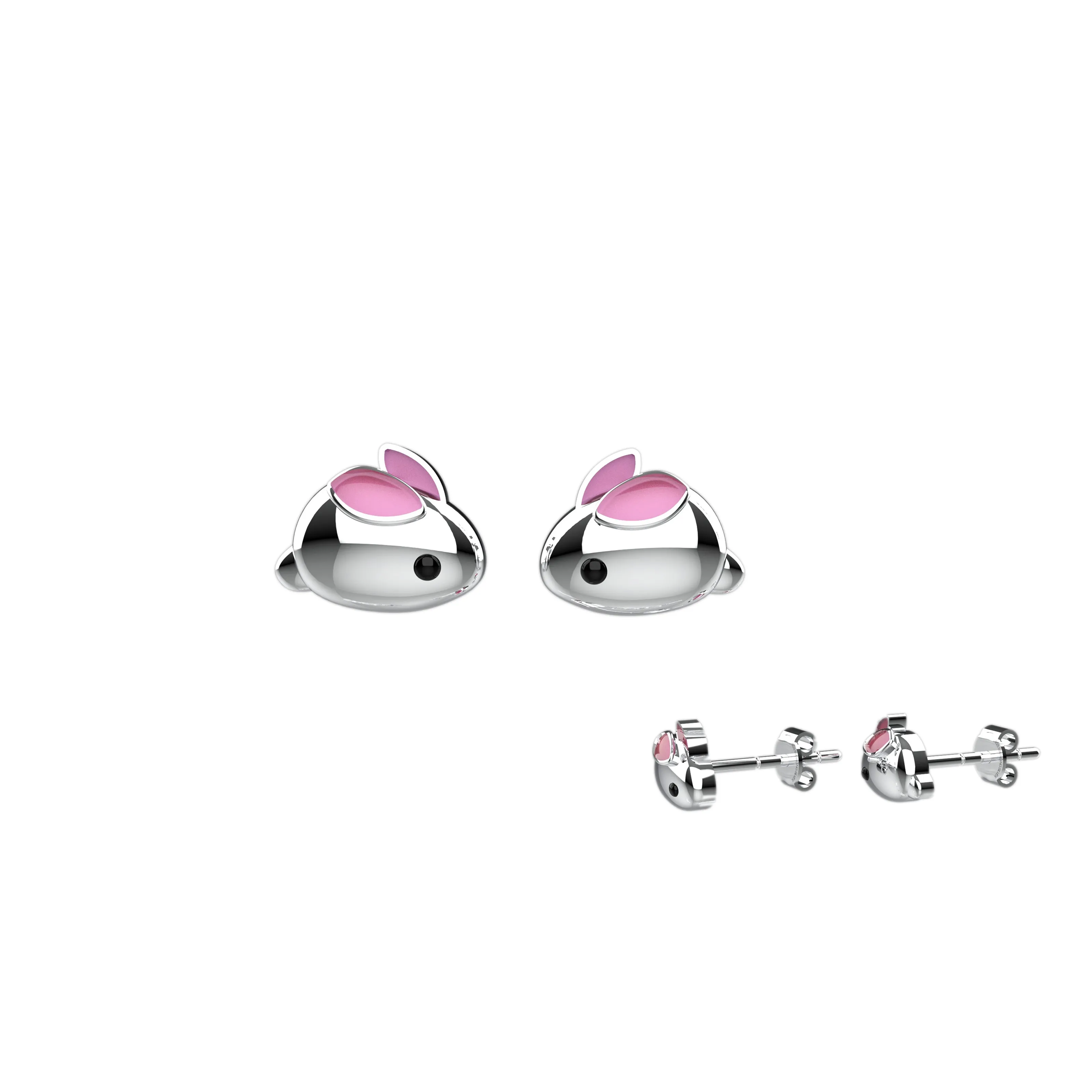 Tiny Cute Rabbit Ear Stud