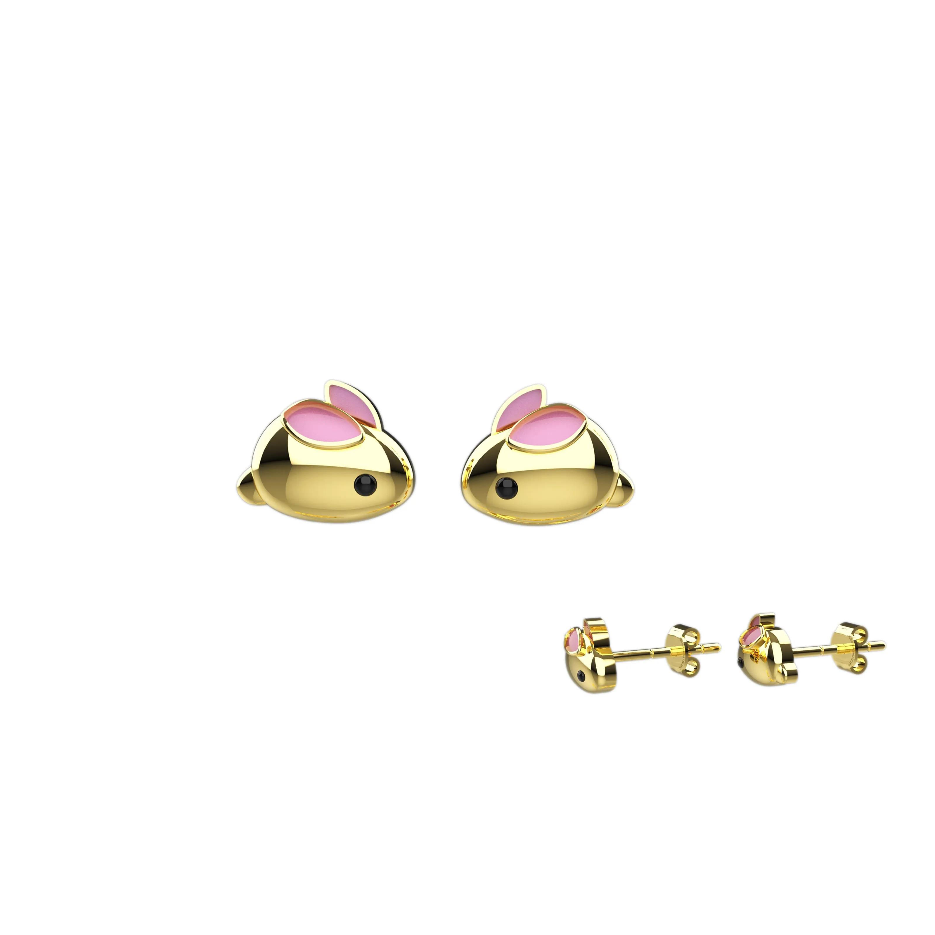 Tiny Cute Rabbit Ear Stud