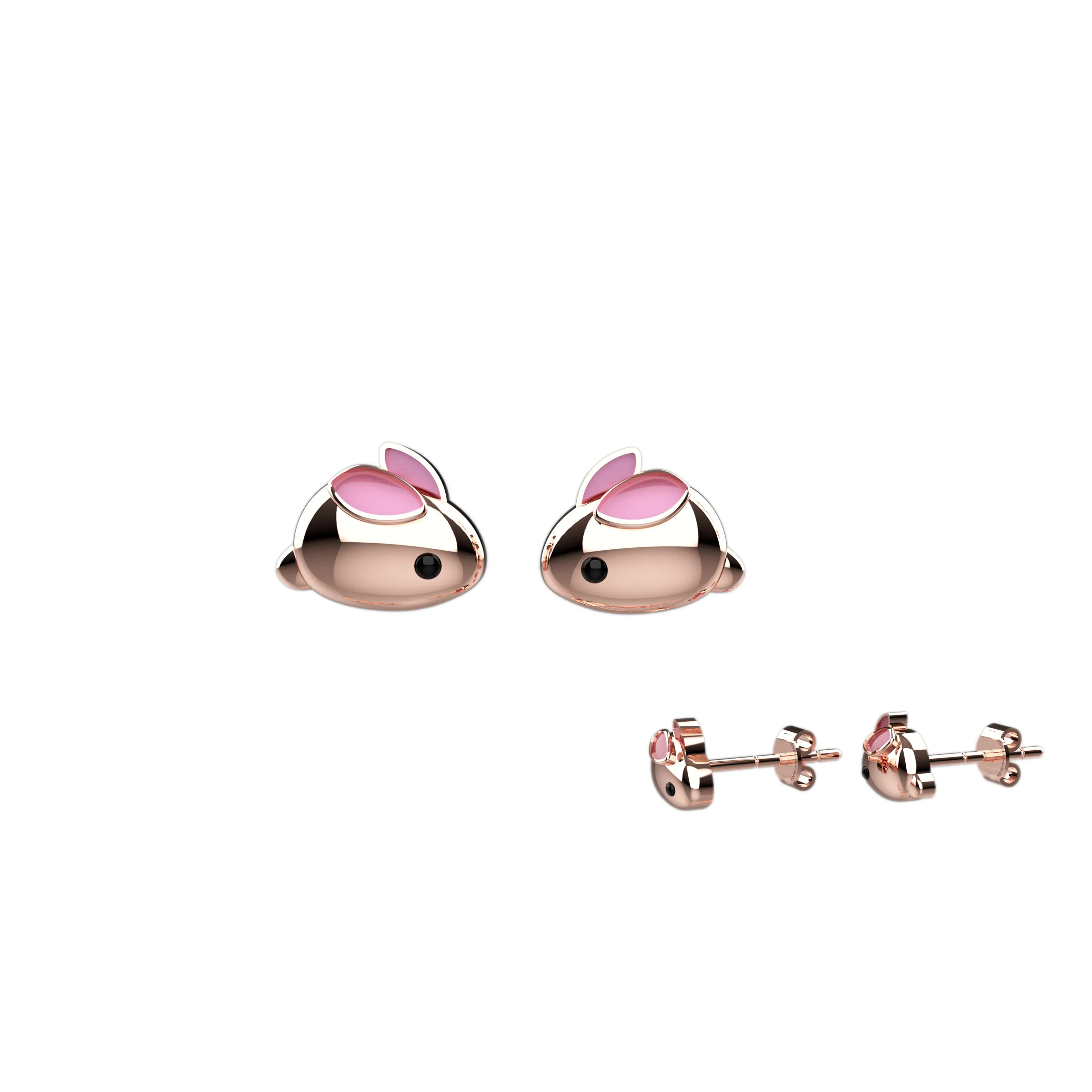 Tiny Cute Rabbit Ear Stud