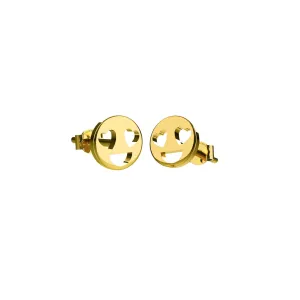 Tiny Heart Face Emoji Ear Stud