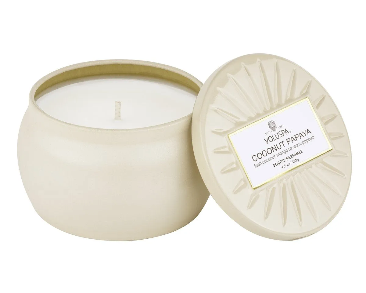 Voluspa Vermeil Petite Tin Candle 25hr
